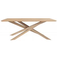 Table MIKADO d'Ethnicraft, L.203 x P.106 x H.76 cm, Chêne