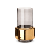 Vase LOBBY de Pols Potten, Verre fumé et Or