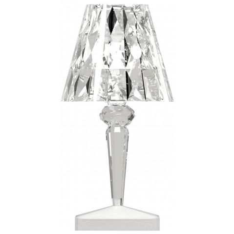 Lampe à poser BATTERY de Kartell, Cristal