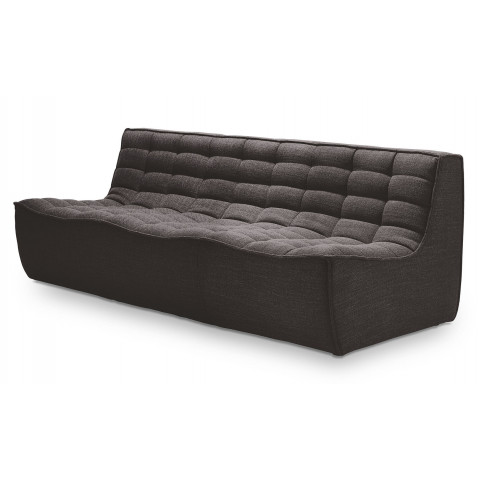 Canapé 3 places N701 d'Ethnicraft, Gris foncé