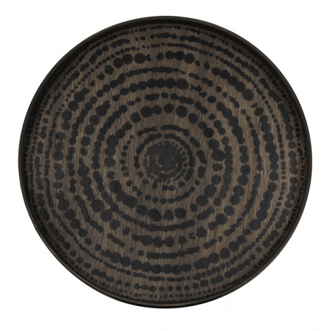 Plateau Black Beads de Ethnicraft Accessories, Ø48 Plateau Black Beads de Ethnicraft Accessories, Ø48