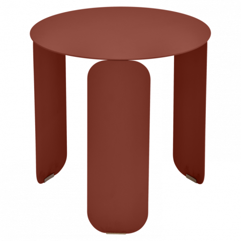 Table basse BEBOP de Fermob, D. 45, Ocre rouge Table basse BEBOP de Fermob, D. 45, Ocre rouge