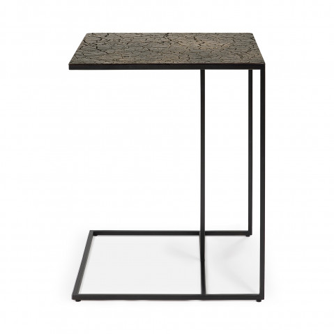 Table d'appoint TRIPTIC de Ethnicraft Accessories, Lava whisky Table d'appoint TRIPTIC de Ethnicraft Accessories, Lava whisky