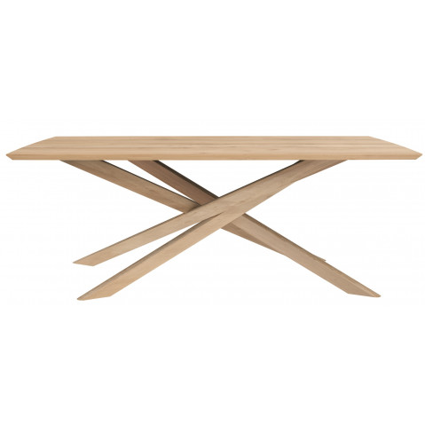 Table MIKADO d'Ethnicraft, L.203 x P.106 x H.76 cm, Chêne