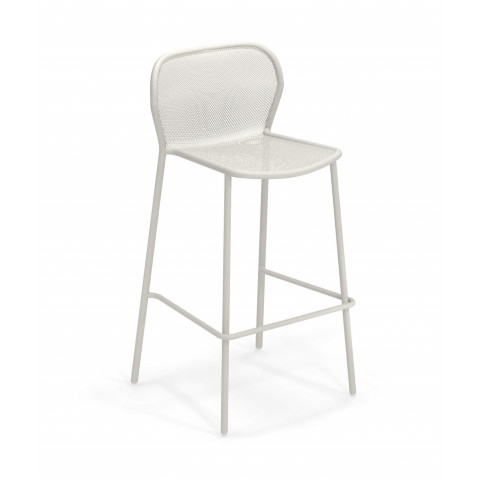 TABOURET DE BAR DARWIN, Blanc mat