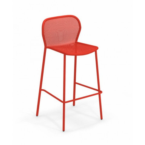 TABOURET DE BAR DARWIN, Rouge écarlate