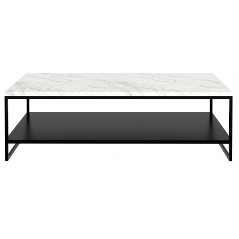 Table basse STONE d'Ethnicraft, 120 cm, Blanc