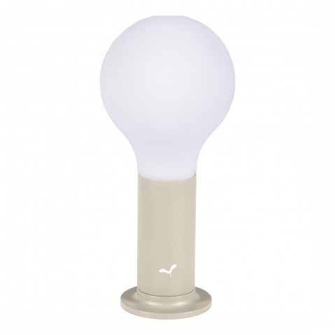 Lampe APLO de Fermob, avec support aimanté, Gris argile