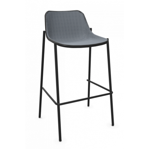 Tabouret haut ROUND de Emu, Noir