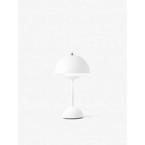 Lampe portable et rechargeable FLOWERPOT VP9 de &Tradition, Blanc mat