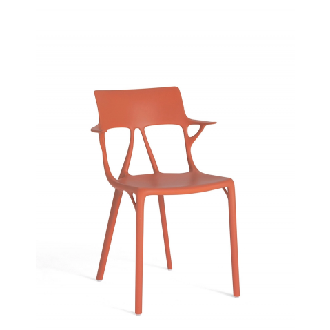 Chaise A.I de Kartell, Rouge orangé
