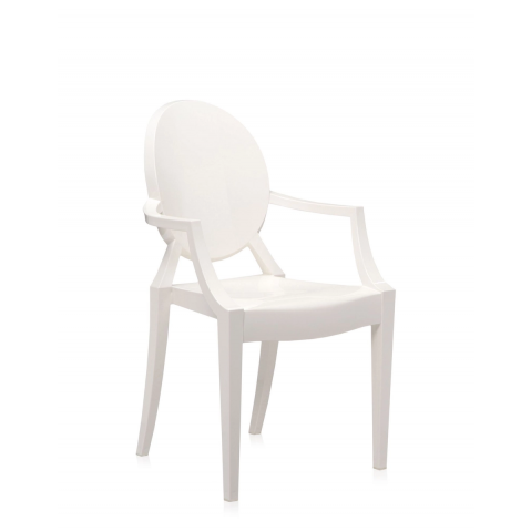Fauteuil LOUIS GHOST de Kartell, Blanc brillant
