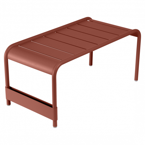 Grande table basse LUXEMBOURG de Fermob, ocre rouge