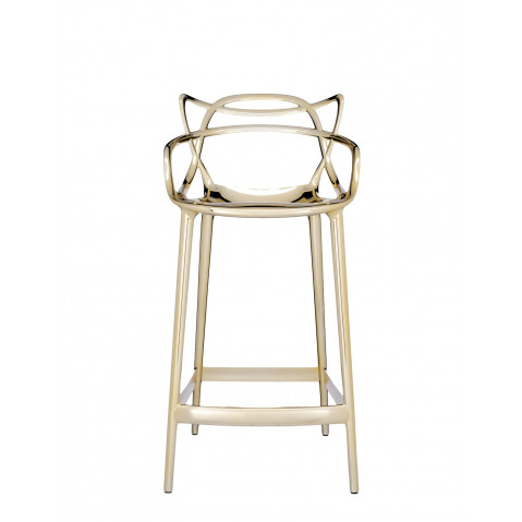 Tabouret MASTERS STOOL métallisé de Kartell, 3 coloris