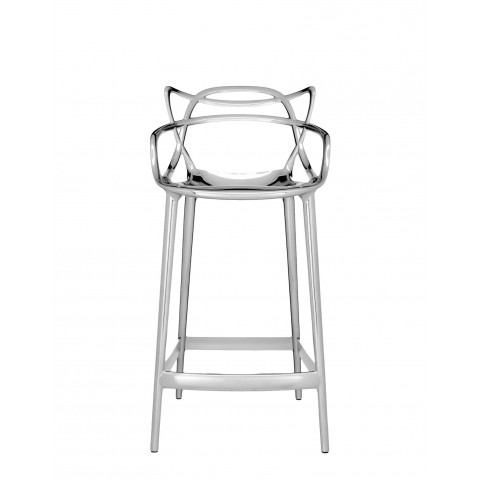 Tabouret MASTERS STOOL métallisé de Kartell, Chromé 