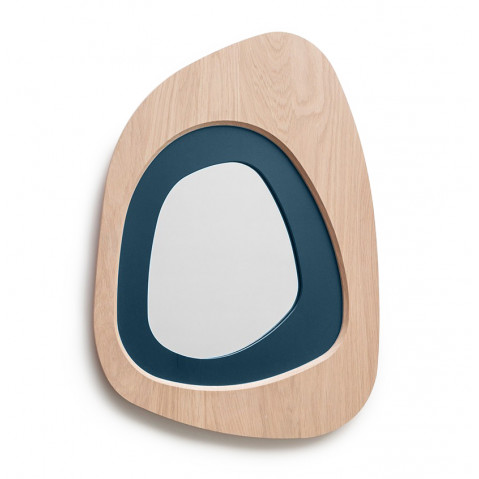 Miroir GALET de Drugeot, Chêne, couleur LECTOURE n°4