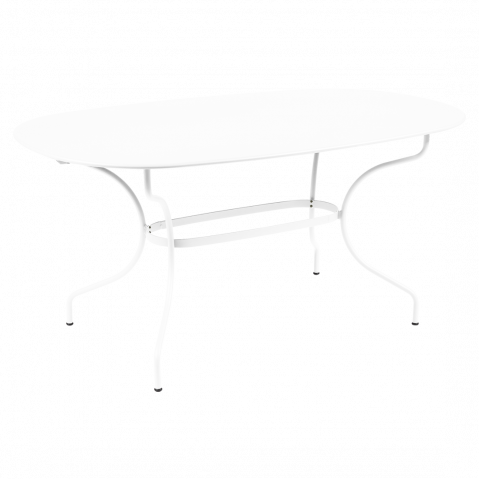Table ovale 160x90 OPÉRA + de Fermob, Blanc coton