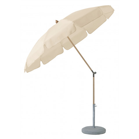 Parasol rond ALEXO® avec volant de Glatz, 2 tailles, 14 coloris