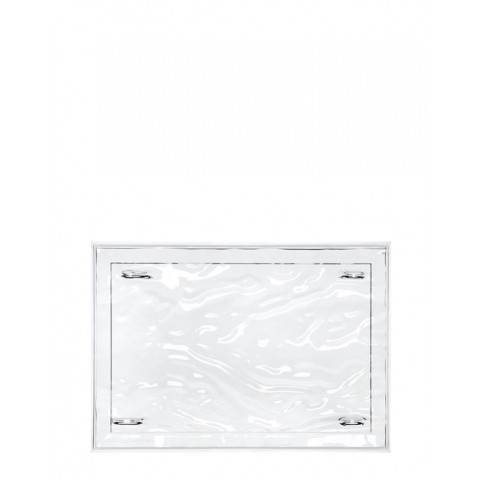 Plateau DUNE de Kartell, 55 x 38 cm, Cristal