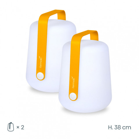 Pack duo lampe BALAD H.38 cm de Fermob, Miel