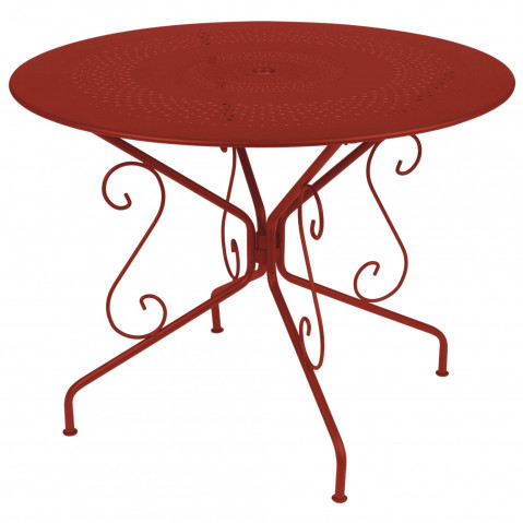 Table MONTMARTRE de Fermob D.96 piment