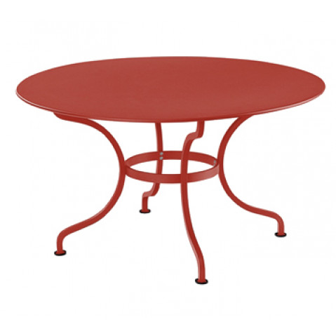 Table ronde D.137 ROMANE de Fermob, Piment 