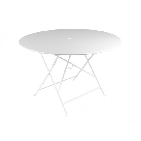 Table ronde pliante BISTRO de Fermob D.117 x H.74 cm Blan coton
