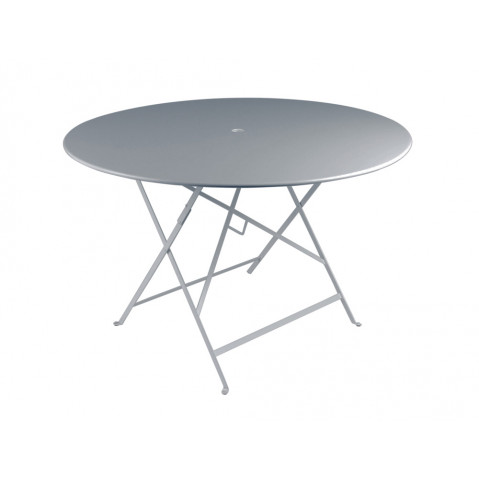 Table ronde pliante BISTRO de Fermob D.117 x H.74 cm Gris orage