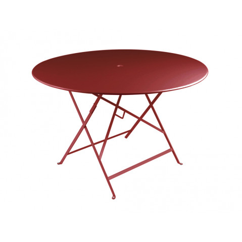 Table ronde pliante BISTRO de Fermob D.117 x H.74 cm Piment