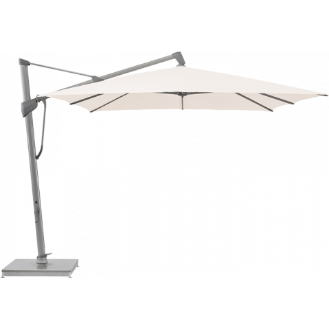 Parasol décentré SOMBRANO® S+ de Glatz, 300 x 300, Structure anodisé naturelle, Toile 453 Vanilla